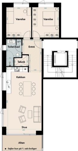 Plantegning for: Gambøtvej 31 2. tv.