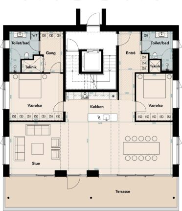 Plantegning for: Gambøtvej 31 st.