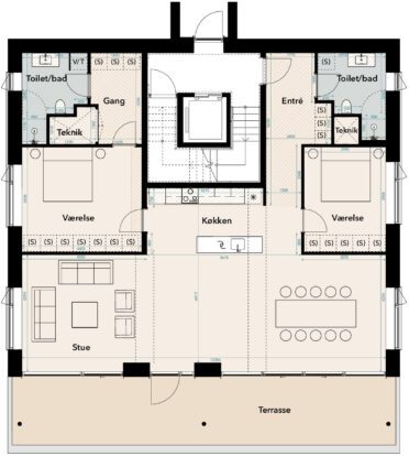 Plantegning for: Gambøtvej 31 st.