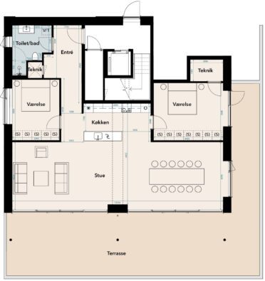 Plantegning for: Gambøtvej 29 st.